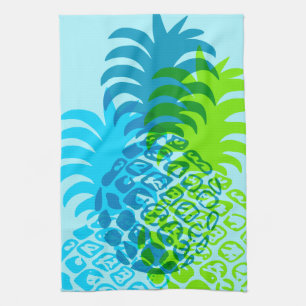 Momona Pineapple Hawaiian Tropical Tea Towel
