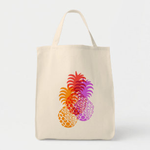 Momona Pineapple Hawaiian Tropical Tote Bag