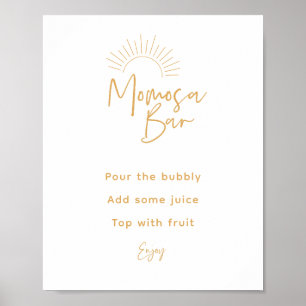 Momosa Bar Boho Sunshine Poster