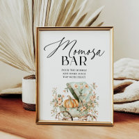 Momosa Bar Fall Little Pumpkin Baby Shower