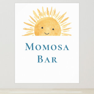 Momosa Bar Sun-Themed Baby Shower Sign