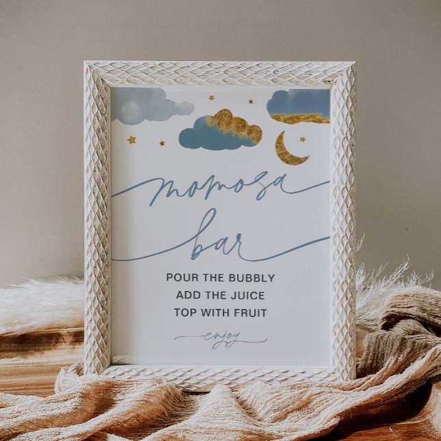 Momosa Bar Twinkle Little Star Baby Shower Boy Poster (Creator Uploaded)