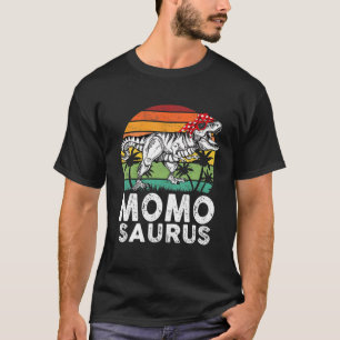 Momosaurus Funny T Rex Dinosaur Momo Saurus Family T-Shirt