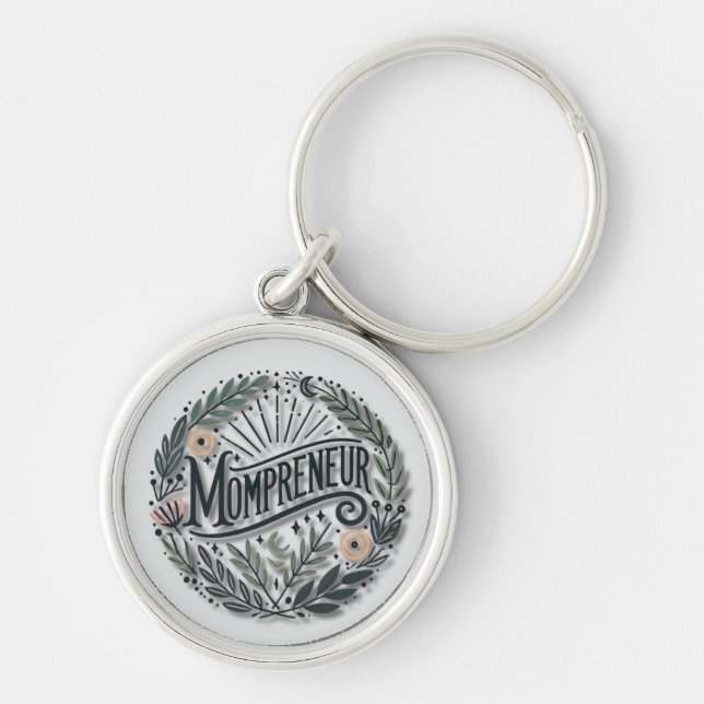 Mompreneur Themed Key Ring (Front)