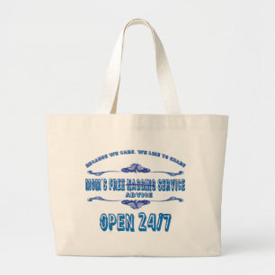 moms advice service large tote bag
