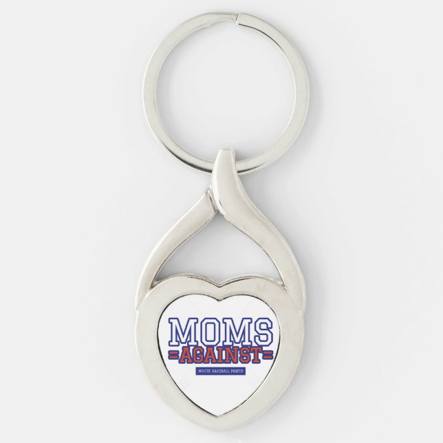 Moms Against White Pants Key Ring (Front)