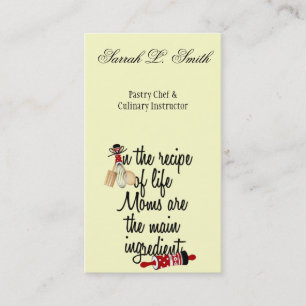 Moms are the Main Ingredient Business Card