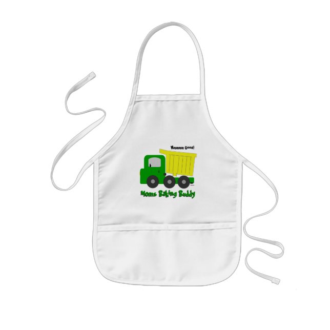 Moms Baking Buddy Dump Truck Kids Apron (Front)