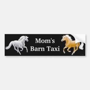 Moms Barn Taxi Bumper Sticker