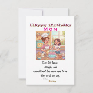 Moms' birthday card