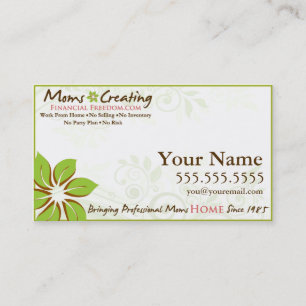 Moms Creating Financial Freedom Business Card