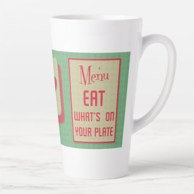 Moms Diner 1950s design Latte Mug (Right)