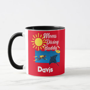 Moms Diving Buddy Design - Combo Mug