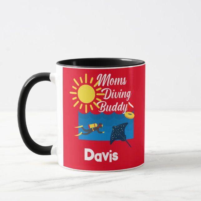 Moms Diving Buddy Design - Combo Mug (Left)