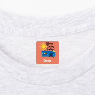 Moms Diving Buddy Design - Small Square Clothing L