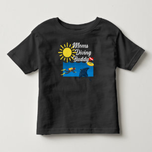 Moms Diving Buddy Design - Toddler Fine Jersey T-S T-Shirt