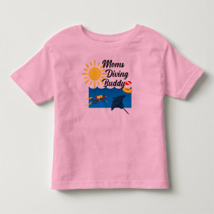 Moms Diving Buddy Design - Toddler Fine Jersey T-S T-Shirt