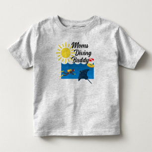 Moms Diving Buddy Design - Toddler Fine Jersey T-S T-Shirt