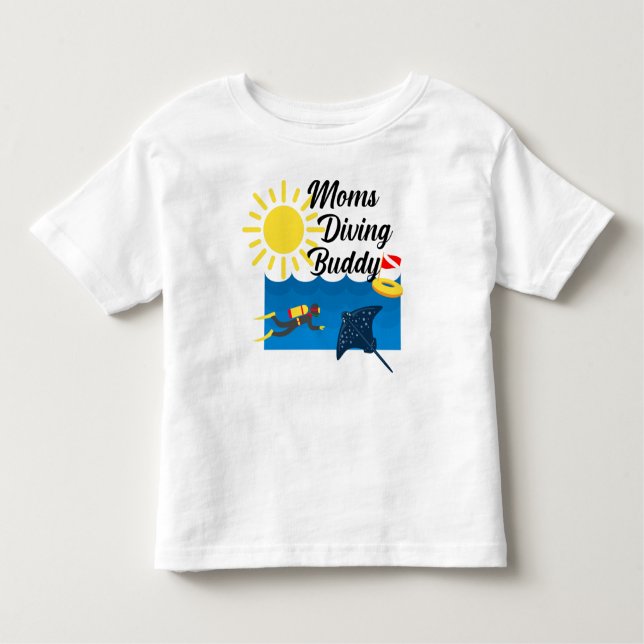 Moms Diving Buddy Design - Toddler Fine Jersey T-S Toddler T-Shirt (Front)