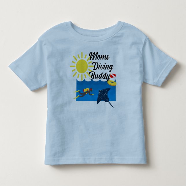 Moms Diving Buddy Design - Toddler Fine Jersey T-S Toddler T-Shirt (Front)