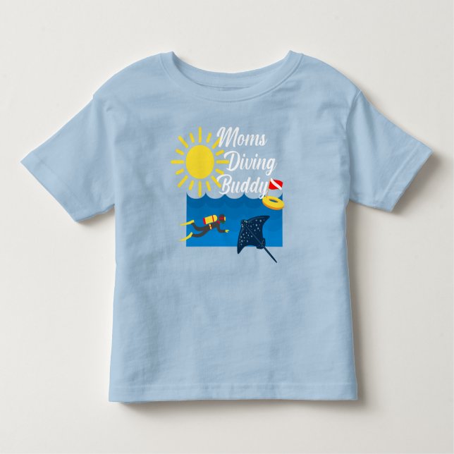 Moms Diving Buddy Design - Toddler Fine Jersey T-S Toddler T-Shirt (Front)