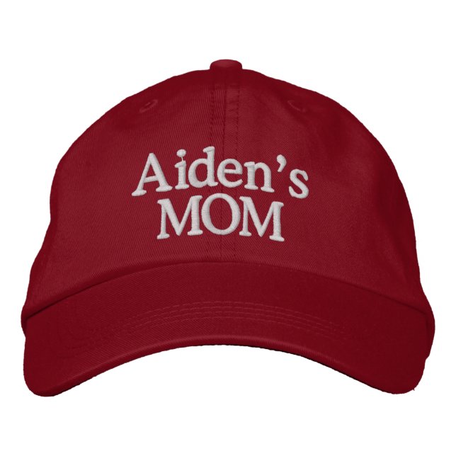 Mom's Embroidered Hat (Front)