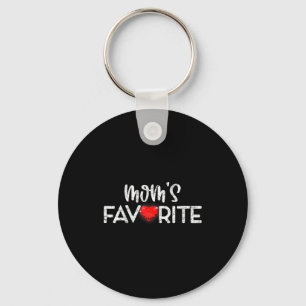 Moms Favorite Son Daughter Im Moms Favorite Funny Key Ring