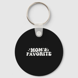 Moms favourite groovy funny mum's favourite mother key ring