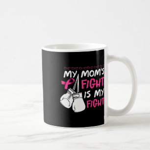 Moms Fight Is My Fight Breast Cancer Awareness Coffee Mug