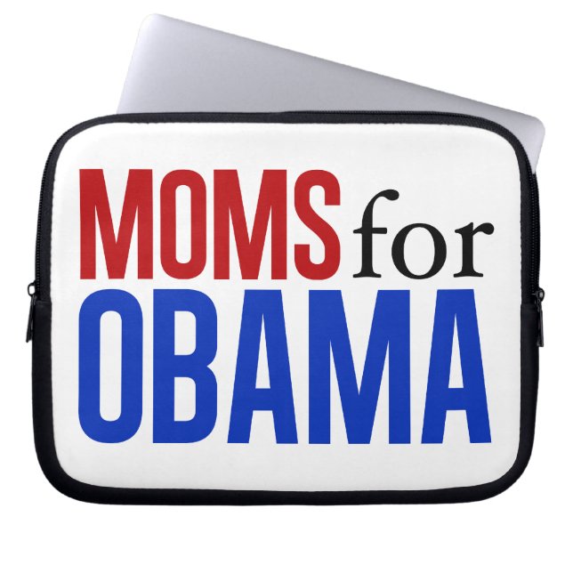 Moms for Obama Laptop Sleeve (Front)