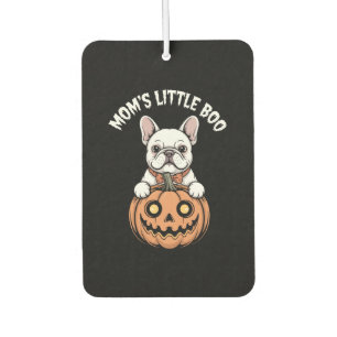 Mom's Little Boo French Bulldog Hallowen Car Air Freshener