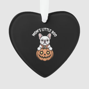 Mom's Little Boo French Bulldog Hallowen Ornament