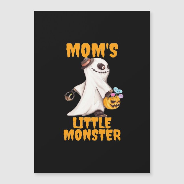 Moms Little Boo Monster Funny Graphic (Front)