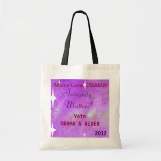 "Moms Love Obama" Vote Obama 2012 Tote