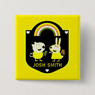 Moms Of Fraternal Twins 15 Cm Square Badge