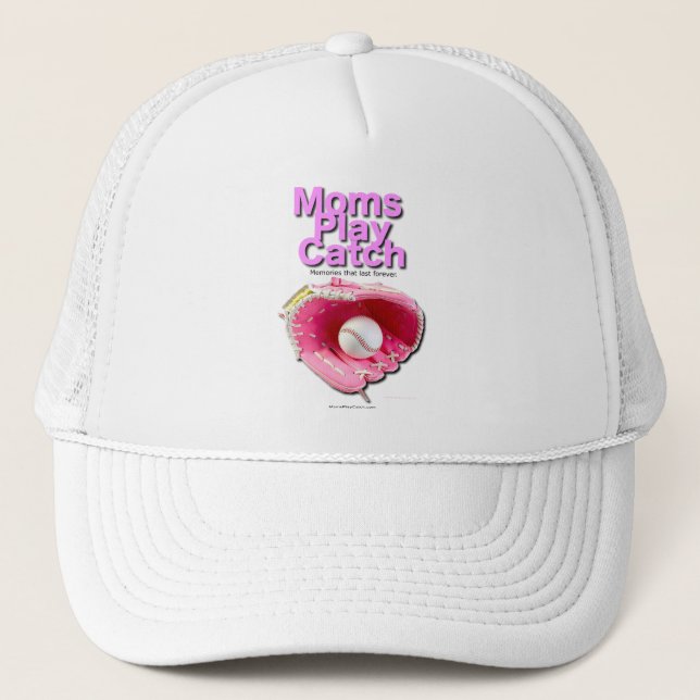 Moms Play Catch Trucker Hat (Front)