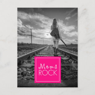 MOMs ROCK GUITARIST WALKING TRACKS Postcard