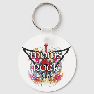 Moms Rock Key Ring