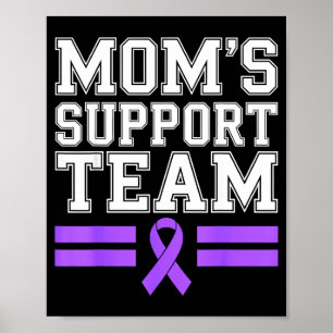Mom's support team family lupus awareness sle poster