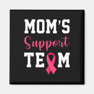 Moms Support Team Survivor Breast Cancer Awareness Magnet