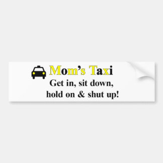 Moms Taxi Bumper Sticker