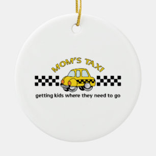 MOMS TAXI CERAMIC TREE DECORATION