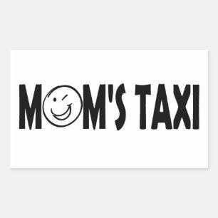 MOM's TAXI Rectangular Sticker