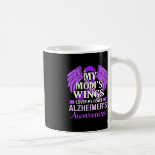 Mom's Wings Cover My Heart Alzheimer's Awareness G Coffee Mug