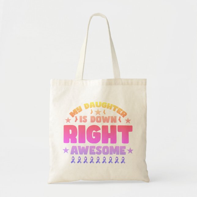 Moms with Down Syndrome Daughters Tote Bag (Front)