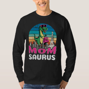 Momsaurus T Rex Dinosaur Mum Saurus Family T-Shirt
