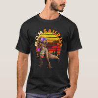 Momsaurus T Rex Mum Beach Retro Vintage Dinosaur
