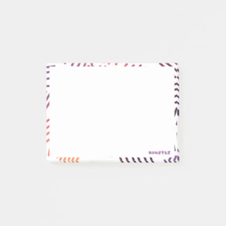 momster and hand drawn patterns post-it notes