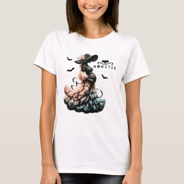 Momster Baby Announcement - Halloween Themed T-Shirt (Front)