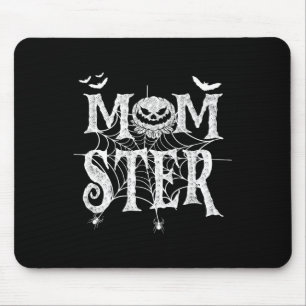 Momster Funy Halloween For Mum Monster Pumpkin Mum Mouse Pad